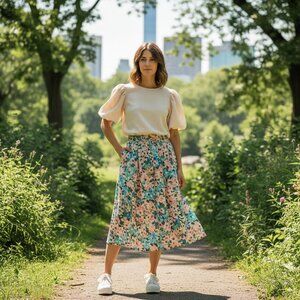 The Good Jane Soft Sand Emma Top Blouse Size Small NWT